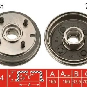 Hit cenowy BĘBEN HAM. DAIHATSU T. CUORE/MOVE/TERIOS 0,8-1,3 85-05