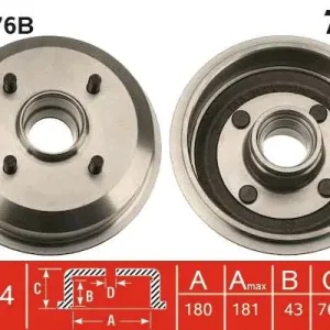 BĘBEN HAM. Z ŁOŻYSKIEM FORD,SEAT COURIER BOX (J5_, J3_),ESCO Tylko do końca tygodnia