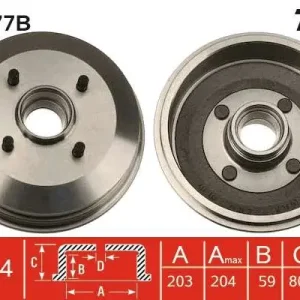 Hit sprzedaży BĘBEN HAM. Z ŁOŻYSKIEM FORD ESCORT CLASSIC (AAL, ABL),ESCORT