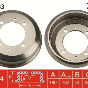 Dodaj do koszyka BĘBEN HAM. HYUNDAI ACCENT (X-3),ACCENT SALOON (X-3)