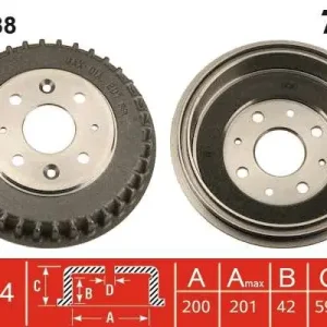 BĘBEN HAM. KIA SEPHIA (FA),SEPHIA SALOON (FA),SHUMA (FB),SHU Kup teraz