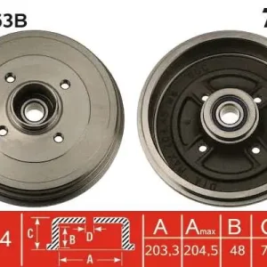 Darmowa dostawa BĘBEN HAM. RENAULT T. CLIO/MODUS 05- Z ŁOŻYSKIEM