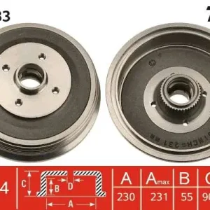 BĘBEN HAM. SEAT,VW INCA (6K9),CADDY II BOX (9K9A),CADDY II E Ostatnie sztuki
