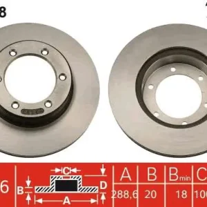 TARCZA HAM. TOYOTA P. HILUX 84-05 Bezpieczna płatność