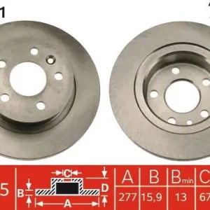 TARCZA HAM. VW TRANSPORTER T3 FLATBED / CHASSIS Nowość