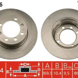 Zamów teraz TARCZA HAM. SAAB 90,900 I (AC4, AM4),900 I CONVERTIBLE,900 I