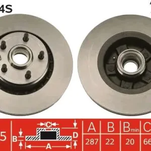 Dostępne od ręki TARCZA HAM. POJEDYŃCZO PAKOWANA VOLVO 740 (744),740 ESTATE (