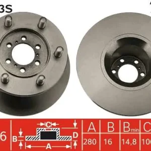 TARCZA HAM. POJEDYŃCZO PAKOWANA IVECO DAILY I Hit cenowy