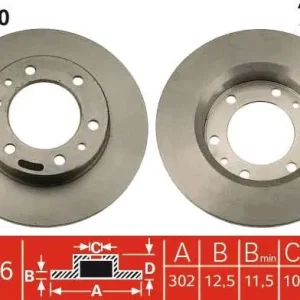 Darmowa dostawa TARCZA HAM. TOYOTA HILUX PICKUP (_N_),LAND CRUISER (_J7_),LA