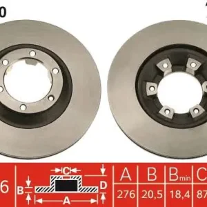 TARCZA HAM. MITSUBISHI PAJERO I (L04_G, L14_G),PAJERO I OPEN Wyprzedaż