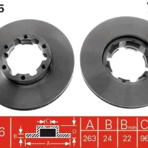 Bezpieczne zakupy TARCZA HAM. NISSAN P. CABSTAR/TRADE 98-06