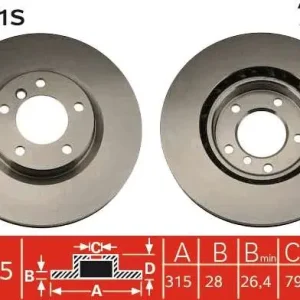 TARCZA HAM. POJEDYŃCZO PAKOWANA BMW,WIESMAN 3 (E36),3 CONVER Bezpieczna płatność