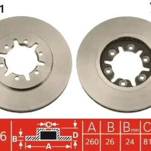 TARCZA HAM. NISSAN P. NAVARA/PICK UP/URVAN 2,0-3,0 89- Oferta czasowa