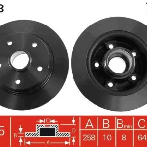 Wybór klientów TARCZA HAM. MAZDA 626 III ESTATE (GV)