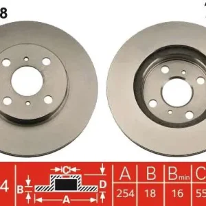 TARCZA HAM. TOYOTA P. PASEO/STARLET 1,0-1,5 89-99 Nowość