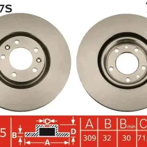 Wyprzedaż TARCZA HAM. PEUGEOT P. 607 3,0 V6 24V 00-04