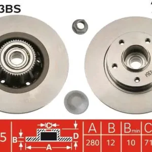 TARCZA HAM. OPEL T. VIVARO/TRAFIC 01- KPL Z ŁOŻYSKIEM Oferta