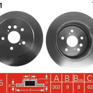 TARCZA HAM. TOYOTA T. RAV4 Łatwy zwrot