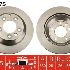 Bezpieczna płatność TARCZA HAM. PORSCHE T. CAYENNE 3,0-4,8 02-