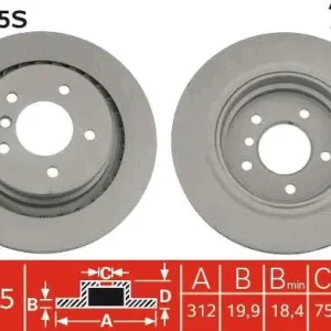 TARCZA HAM. POJEDYŃCZO PAKOWANA BMW,WIESMAN 3 (E36),3 CONVER Wysoka jakość