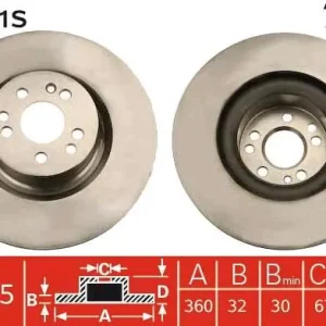 TARCZA HAM. POJEDYŃCZO PAKOWANA MERCEDES BENZ S-CLASS (W220) Bezpieczna płatność
