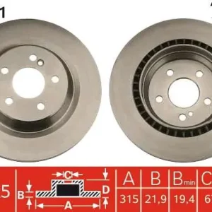 TARCZA HAM. MERCEDES BENZ S-CLASS (W220),S-CLASS COUPE (C215 Łatwy zwrot