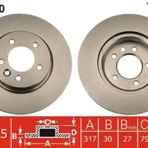 TARCZA HAM. LAND ROVER P. DISCOVERY 04- 2,7TD/RANGE 04- Oferta