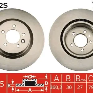 Darmowy zwrot TARCZA HAM. LAND ROVER P. RANGE ROVER 05-