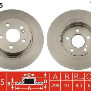 Wysoka jakość TARCZA HAM. DB T. W204 07-