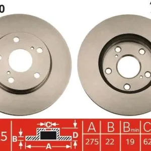 Zniżka TARCZA HAM. TOYOTA P. AURIS