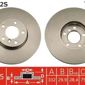 Tylko dziś TARCZA HAM. BMW P. X5/X6 2,0-3,0 D 06-