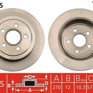 Zniżka TARCZA HAM. CHRYSLER T. PT CRUISER 00- 270*9