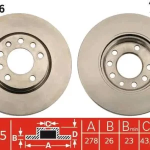 Wybór klientów TARCZA HAM. OPEL P. CORSA 1,4/1,7 CDTI 06-14