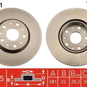 TARCZA HAM. LANCIA T. THESIS 2,0-3,2 02-09 Szybka dostawa