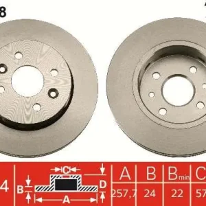 Bezpieczne zakupy TARCZA HAM. KIA SHUMA (FB),SHUMA II (FB),SHUMA II SALOON (FB