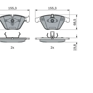 KLOCKI HAM. BMW P. E65 01- Wyjątkowa oferta